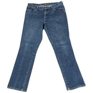 Lauren Ralph Lauren Blue Denim Jeans Classic Straight Ladies Sz 12 32x28 Blue‎